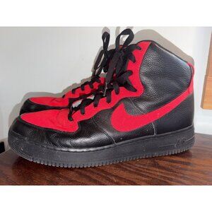 Nike Air Force 1 High ESS NBY Black & Red Mens Sneakers Size 14 DZ3610 900 23MY